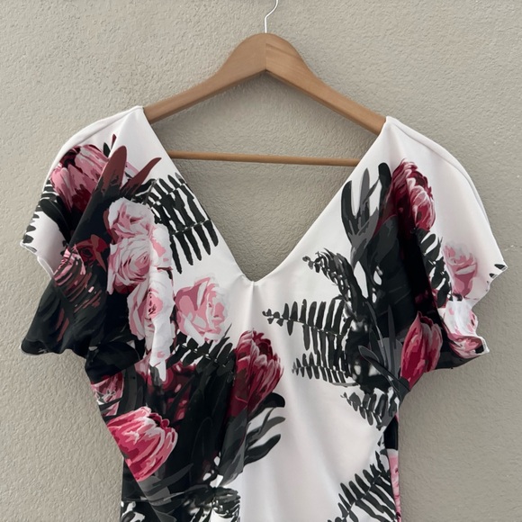 Albion Desert Rose Cape One Piece Swimsuit Bathingsuit Feminine Romantic Floral - Picture 7 of 14